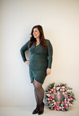 Angel Eye Hampstead Sparkle Dress in Green