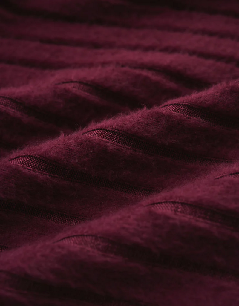 Z-Supply Mara Silky Rib Cardigan in Merlot