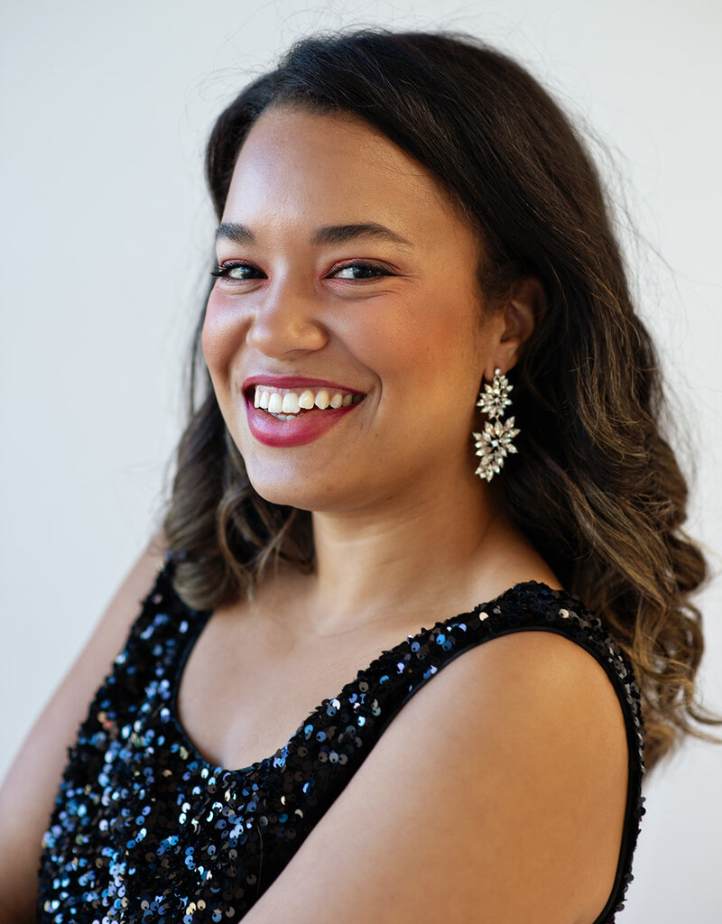 Angel Eye Richmond Sequin Dress in Black