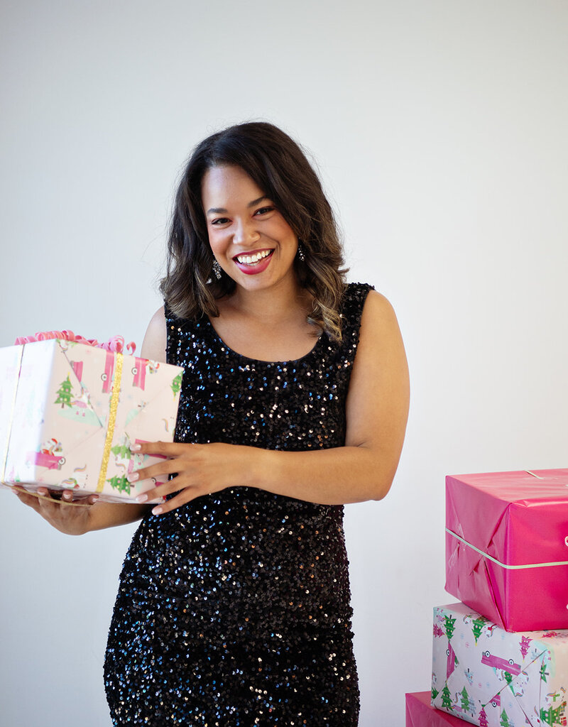 Angel Eye Richmond Sequin Dress in Black