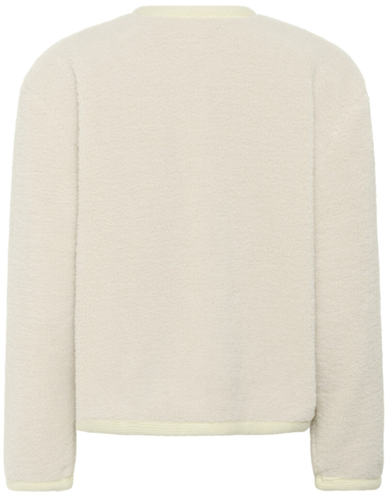 Cream Nolis Fleece Cardigan in Birch
