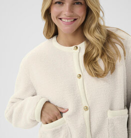 Cream Nolis Fleece Cardigan