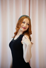 Molly Bracken Thalia Knit Dress with Glitter Trim