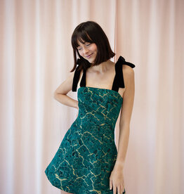 Adelyn Rae Hannah Shoulder Tie Mini Dress *Only One Left - Large*