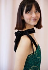 Adelyn Rae Hannah Burnout Shoulder Tie Flared Mini Dress