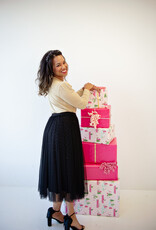 Molly Bracken Larkin Pleated Tulle and Rhinestone Skirt