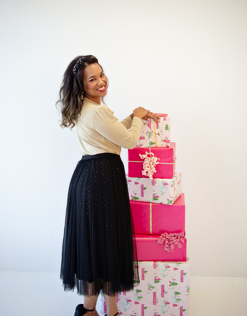 Molly Bracken Larkin Pleated Tulle and Rhinestone Skirt