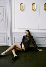 B.Young Paillet Velvet and Sequin Dress with Big Bow Detail