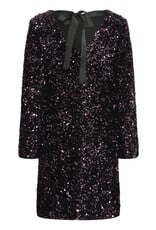 B.Young Paillet Velvet and Sequin Dress with Big Bow Detail