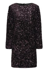 B.Young Paillet Velvet and Sequin Dress with Big Bow Detail