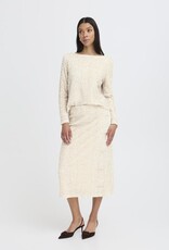 B.Young Pary Cream Velvet and Sequin Blouse