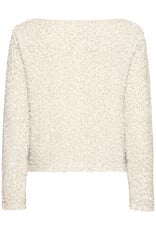 B.Young Pary Cream Velvet and Sequin Blouse