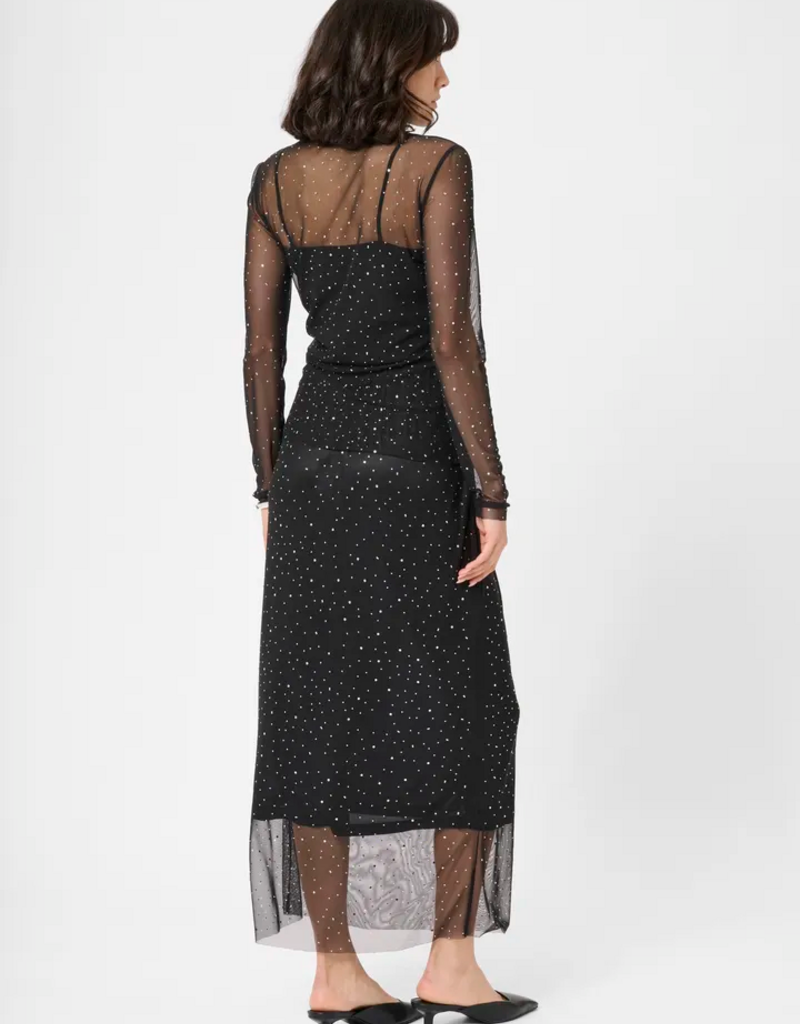 Kaffe Stinna Long Sleeve T-Shirt with Rhinestones