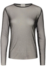Kaffe Stinna Long Sleeve T-Shirt with Rhinestones