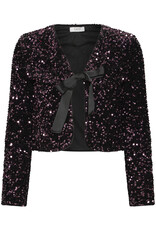 B.Young Paillet Velvet and Sequins Bow Jacket