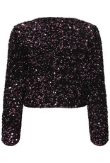 B.Young Paillet Velvet and Sequins Bow Jacket