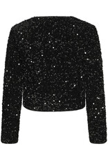B.Young Paillet Velvet and Sequins Bow Jacket
