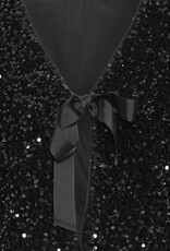 B.Young Paillet Velvet and Sequins Bow Jacket