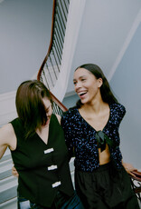 B.Young Paillet Velvet and Sequins Bow Jacket