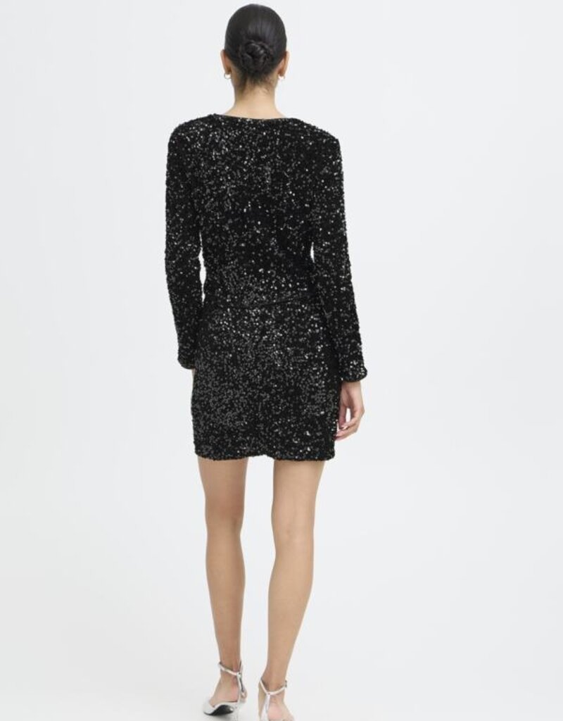B.Young Paillet Velvet and Sequins Bow Jacket