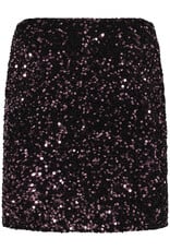 B.Young Paillet Sequin Skirt in Fudge (Dark Purple)