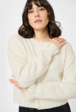 Kaffe Courson Cardigan with Pearl Buttons in Chalk White