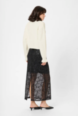 Kaffe Courson Cardigan with Pearl Buttons in Chalk White