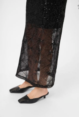 Kaffe Linna Sequin Maxi Skirt in Black Deep