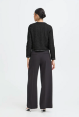 B.Young Panthea Short Tweed Jacket in Meteorite Black