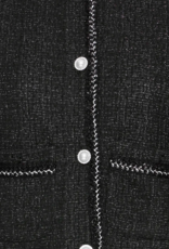 B.Young Panthea Short Tweed Jacket in Meteorite Black