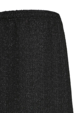 B.Young Panthea Short Tweed Skirt in Metorite Black