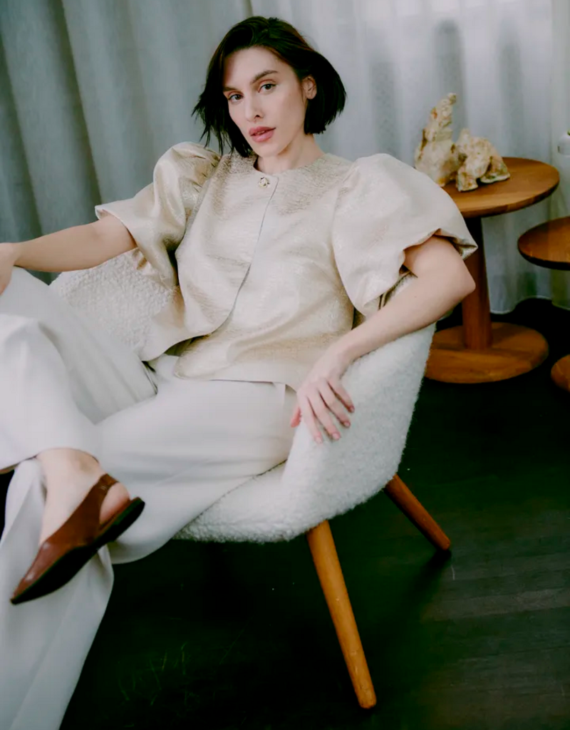 B.Young Dariella Short Jacket in Oatmeal