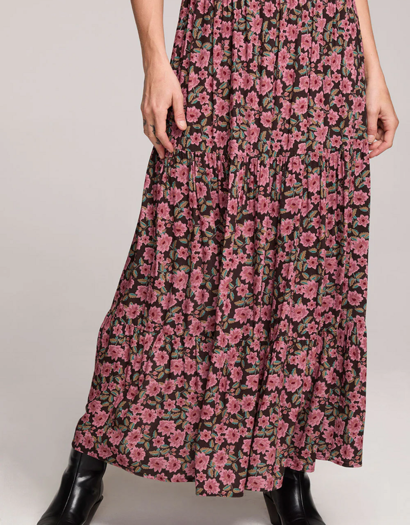 Saltwater Luxe Verona Midi Skirt in Multi Floral