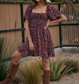 Saltwater Luxe Lucielle Mini Dress in Multi Floral