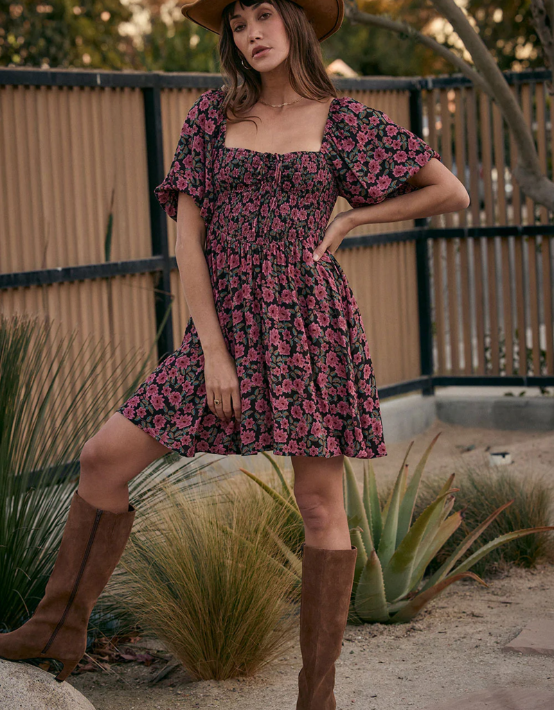 Saltwater Luxe Lucielle Mini Dress in Multi Floral