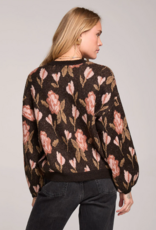 Saltwater Luxe Leilani Sweater in Black Floral