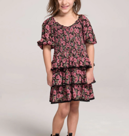 Saltwater Luxe Kids Daphne Mini Dress in Multi Floral