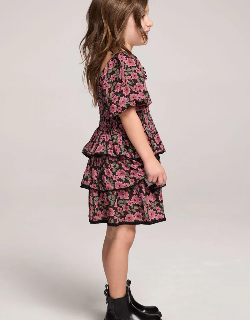 Saltwater Luxe Kids Daphne Mini Dress in Multi Floral