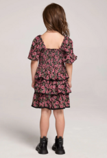 Saltwater Luxe Kids Daphne Mini Dress in Multi Floral