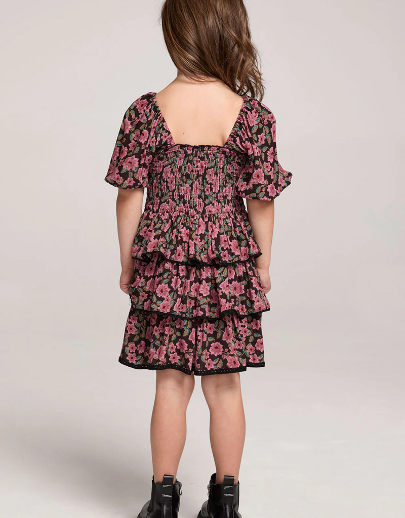 Saltwater Luxe Kids Daphne Mini Dress in Multi Floral