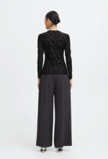 B.Young Shirley Flocked Velvet Top