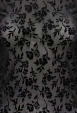 B.Young Shirley Flocked Velvet Top