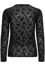 B.Young Shirley Flocked Velvet Top