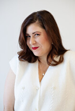 Cream Klementine Slipover Vest in Whisper White