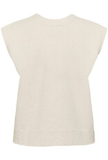 Cream Klementine Slipover Vest in Whisper White