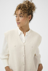 Cream Klementine Slipover Vest in Whisper White