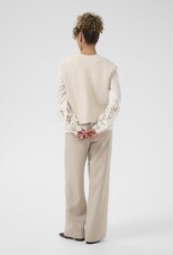 Cream Klementine Slipover Vest in Whisper White