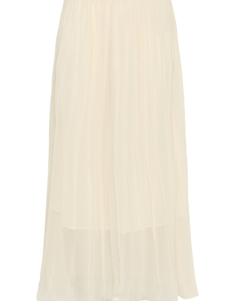 Cream Flake Skirt In Whisper White