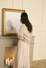 Cream Flake Skirt In Whisper White