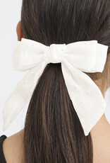 ICHI Bela Velvet Bow with Hair Tie